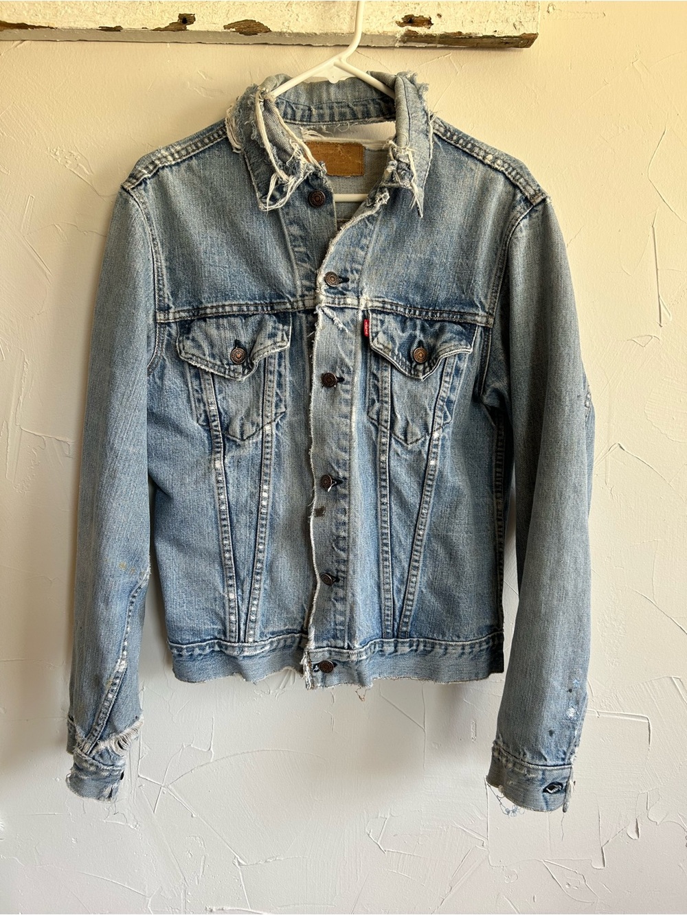 Vintage Levi's Light Blue Distressed Denim Jacket